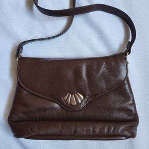 Etienne Aigner Brown Leather Shoulder Bag
